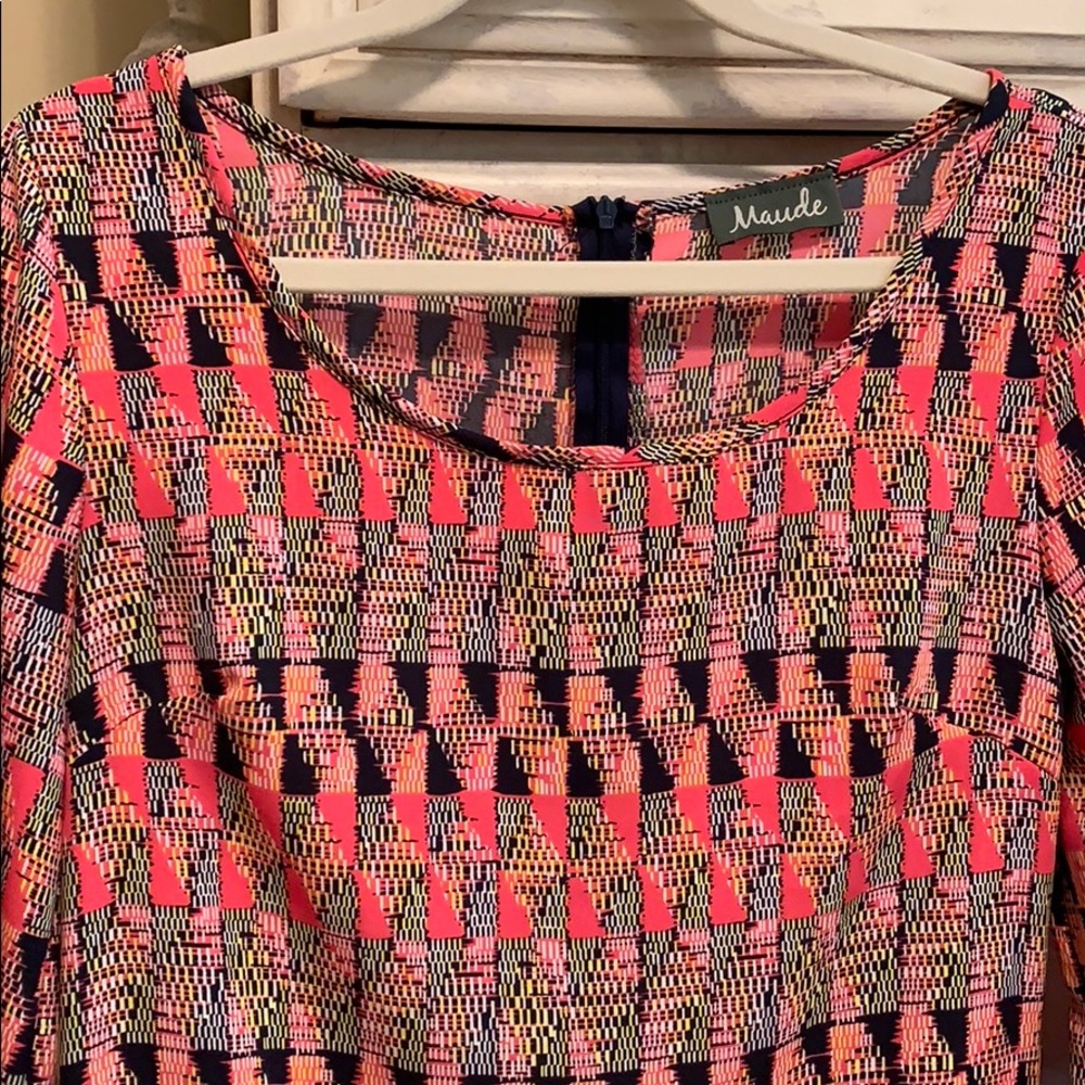 Patterned Shift Dress - image 2